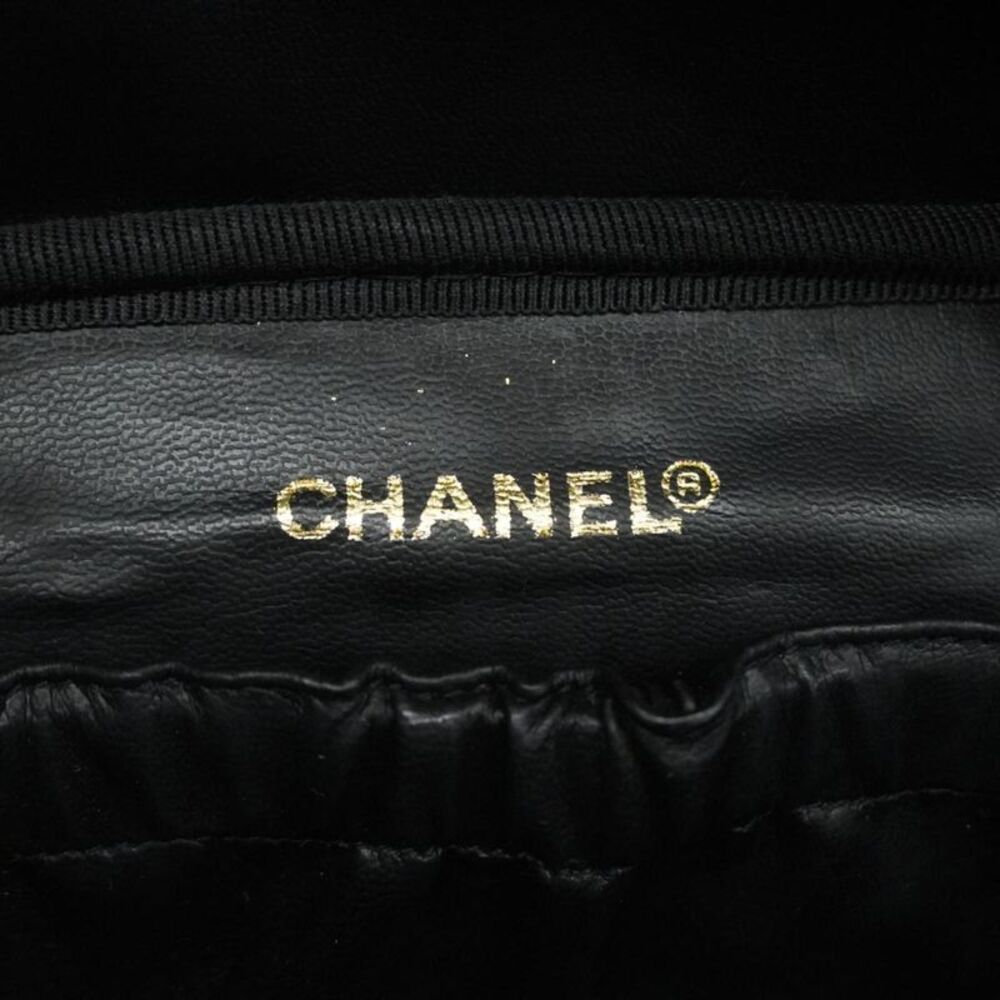 Chanel Vanity Black Leather Clutch Bag (Pre-Owned) - Picture 6 of 12